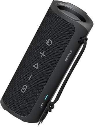 HiFuture Ripple BeatMaker IPX7 Portable Wireless Speaker, Black