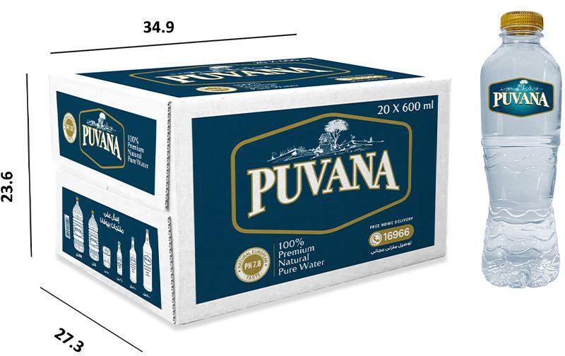 Puvana Natural Water - 600ml x 20 Bottles