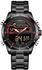 NAVIFORCE 9133 Mens Sports Dual Time Analog Digital Watches- Black Red