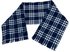 Plaid Check/Carreau/Stripe Pattern Winter Scarf/Shawl/Wrap/Keffiyeh/Headscarf/Blanket For Men & Women - Small Size 30x150cm - P01 Navy Blue