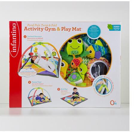 InfantinoTopsy Turvy - Pond Pals Twist & Fold Activity Gym & Play Mat