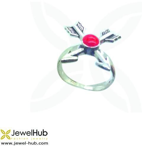 Red Double Arrow Ring