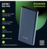 Metal Super Fast Charging Power Bank With Type C Pd Blue
