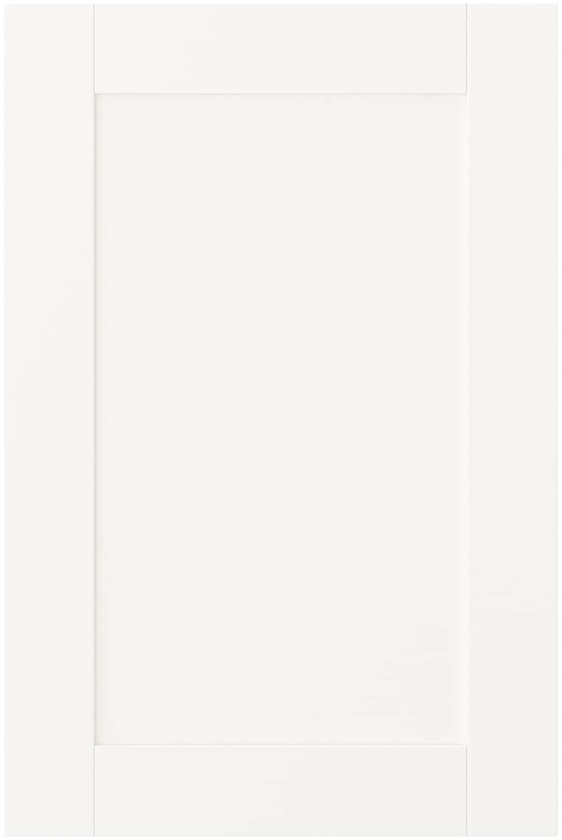 SANNIDAL Door with hinges - white 40x60 cm