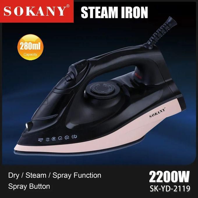 Sokany (SK-YD-2119) - مكواة بخار بقاعدة سيراميك - 2200 وات