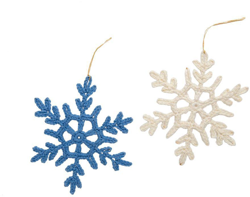 Handmade Crochet Snow Flakes Hanging Decoration