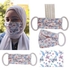 aZeeZ Butterflies Blooming Women Face Mask - 3 Layers + 5 SMS Filter