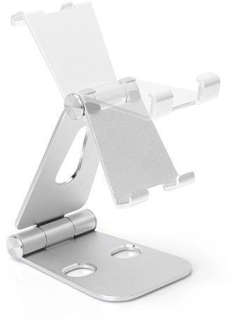 Universal Foldable Mobile And Tablet Holder Silver