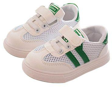 Generic Kids Sport Hollow Baby Shoes Boys Girls Soft Soled Striped Sneakers Size 23