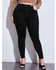 Plus Size High Waist Skinny Jeans - Black