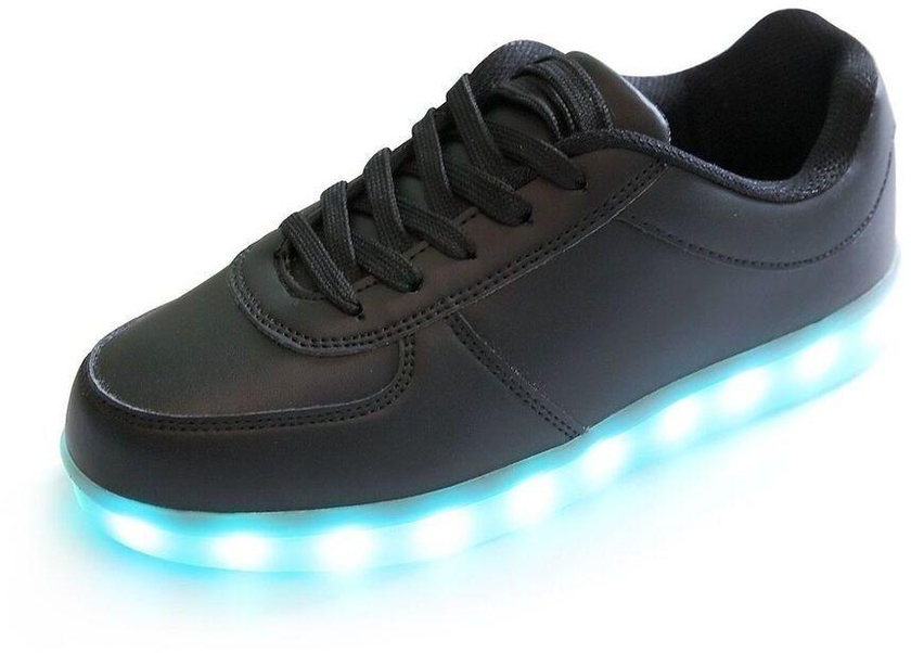 LED Light Shoes for Unisex By DD Star, Black, Size 32 EU - 6D16057