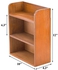 Okllen 3 Tier Spice Rack, Multi-Functional Wood Storage Organizer, Countertop Bathroom Organizer Rack Stand for Vanity, Bedroom, Closet, 25.4cm Lx11.6cm Wx30.9cm H, Wall Mounted, Brown