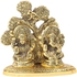 Metal Laxmi Ganesha Idol with Tree Backdrop