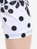 Plus Size Polka Dot Floral Print Capri Leggings - 5x | Us 30-32