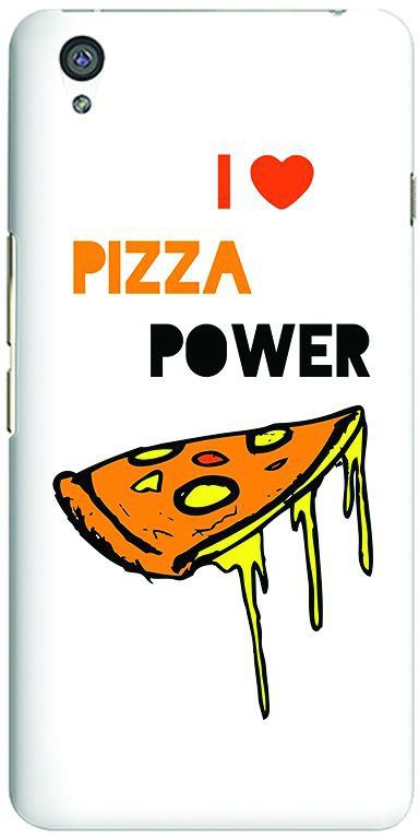 Stylizedd OnePlus X Slim Snap Case Cover Matte Finish - I love Pizza (White)