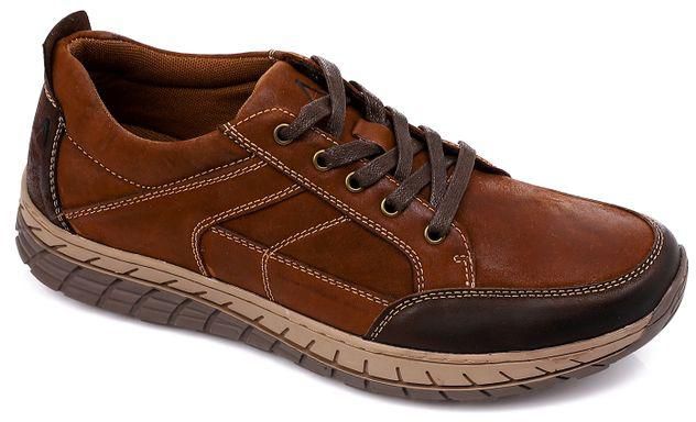 Activ Lace Up Stitched Shoes With Brown Detail - Mocha Brown