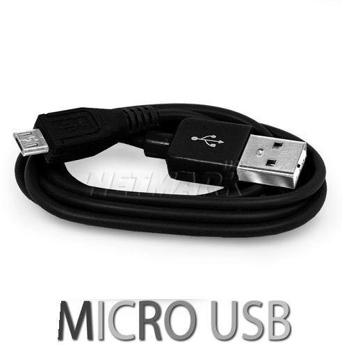 5-Pin Micro USB Charger & Sync Cable for Samsung Galaxy Note 2 N7100 S3 SIII i9300 S3 MINI I8190 S2 HTC ONE X Nokia Lumia 920 820 Sony LT26I Xperia S X12 Arc LG Blackberry -‫(Black)