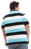 Andora Wide Striped Pique Polo Shirt - Black