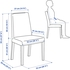 STRANDTORP / BERGMUND Table and 6 chairs - white/Orrsta light grey 150/205/260 cm