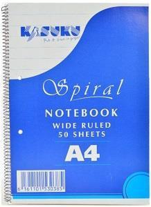 Kasuku Spiral Notebook A4 50 Pages