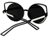 Stylish Retro Round Mirror Lens Frame Sunglasses