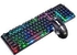 Rainbow Backlit Gaming Keyboard With Mouse