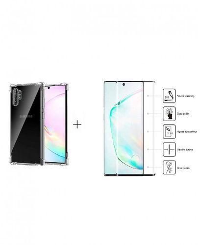 Generic Samsung Galaxy Note 10 Plus Glass Screen Protector+Armor Shockproof Case