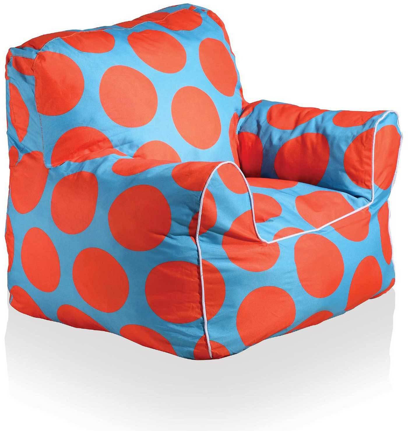 Kids Leisure Chair Dotted Red Size 53X48X55 Cm