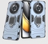For Realme 11 Pro Plus - Realme 11 Pro 5G Iron Man Case Full Protection Ring & Camera Shield - Blue
