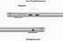 Apple MacBook Air 15-inch Apple M2 chip 8-core CPU/10-core GPU/256GB - Silver (English/Arabic)