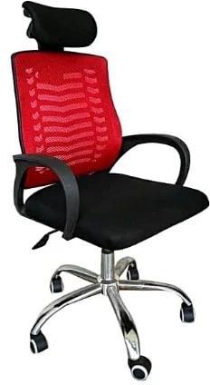 Ergonomic Executive Office Chair - Red & Black