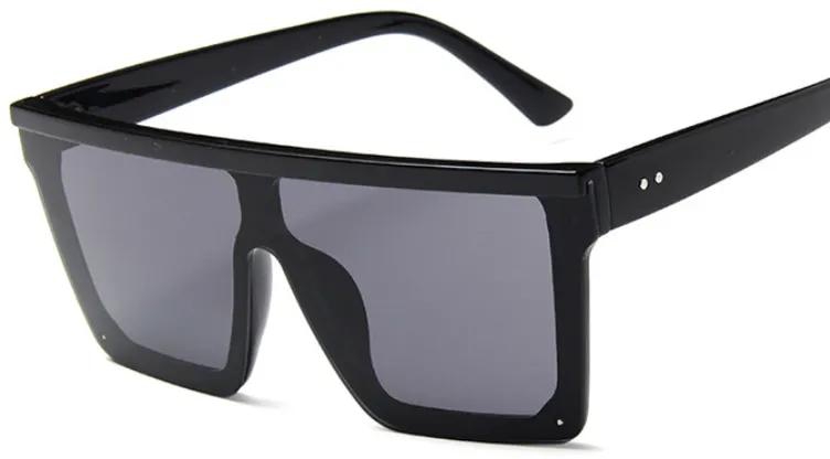 Oversized Shades Sunglasses Men Black Fashion Square Sun Glasses Male Vintage Retro Glasses Female Women