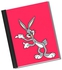 دفتر ملاحظات مجلد بطبعة أرنب مضحك مقاس A4 متعدد الألوان
