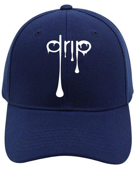 Drip Face Cap Navy Blue