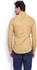 Mr Button - Khaki Full Sleeves Linen Shirt