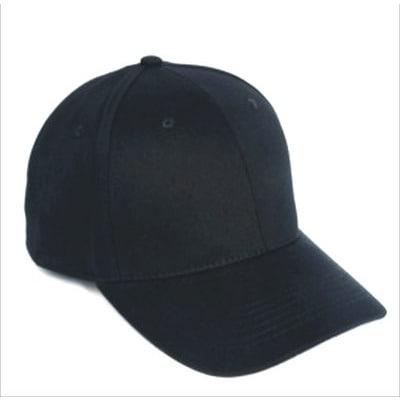 Fitted Black Face Cap