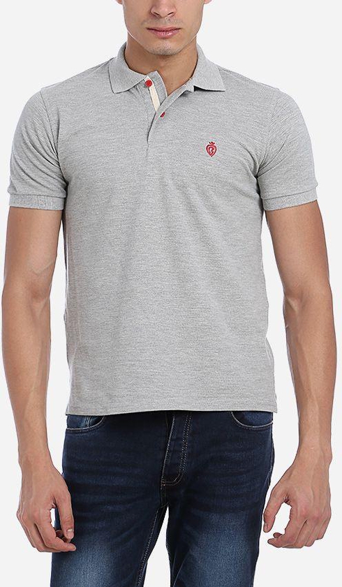 Bellini Plain Polo Shirt - Light Grey
