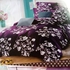 Purple And White Designed Bedsheet