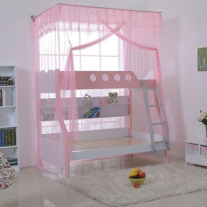 Fashion Double Decker Mosquito Net Free Size-PINK