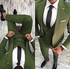 b"Green Men's Suit Slim Fit 3 Piece Tuxedo Suits"