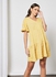 V-Neck Mini Dress Yellow
