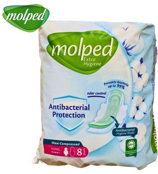 Molped Maxi LONG Antibacterial , 8 Pads