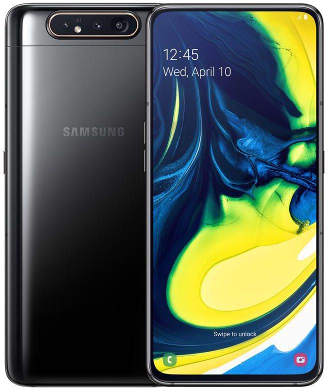 Samsung Galaxy A80 Dual SIM - 128GB, 8GB RAM, 4G LTE, Phantom Black