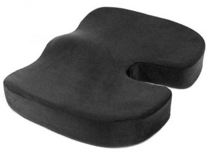Orthopedic Memory Foam Seat Cushion - Black