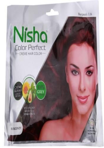 Nisha Color Perfect Creme Hair Color With Sun Flower, Avocado Oil & Henna  Extract - Burgundy price from jumia in Nigeria - Yaoota!
