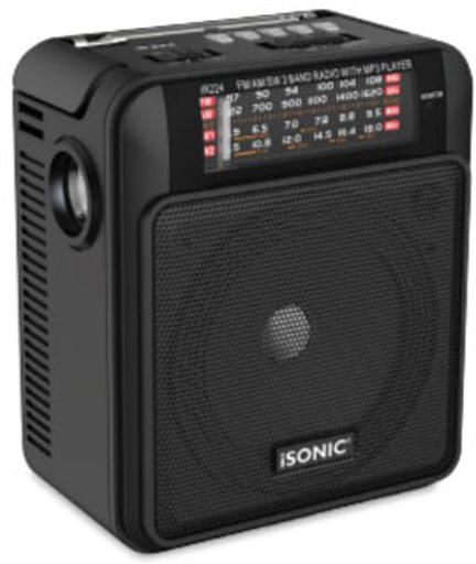 Isonic IR 224 AC DC 4 Band Recording Radio MP3