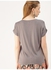 Round Neck Casual Top Charcoal grey