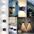 AFN LIGHTINGS LED Wall Light Aluminum Waterproof Adjustable Modern Wall Lamp Warm White Outdoor/Indoor Light Square Matte Sconce for Staircase Bedroom Living Room Balcony Porch 10W 3000K 10x10x10cm