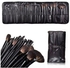 black pouch with 32PCS SOFT COSMETIC MAKEUP BRUSH MAKE UP BRUSHES TOOL SET KIT