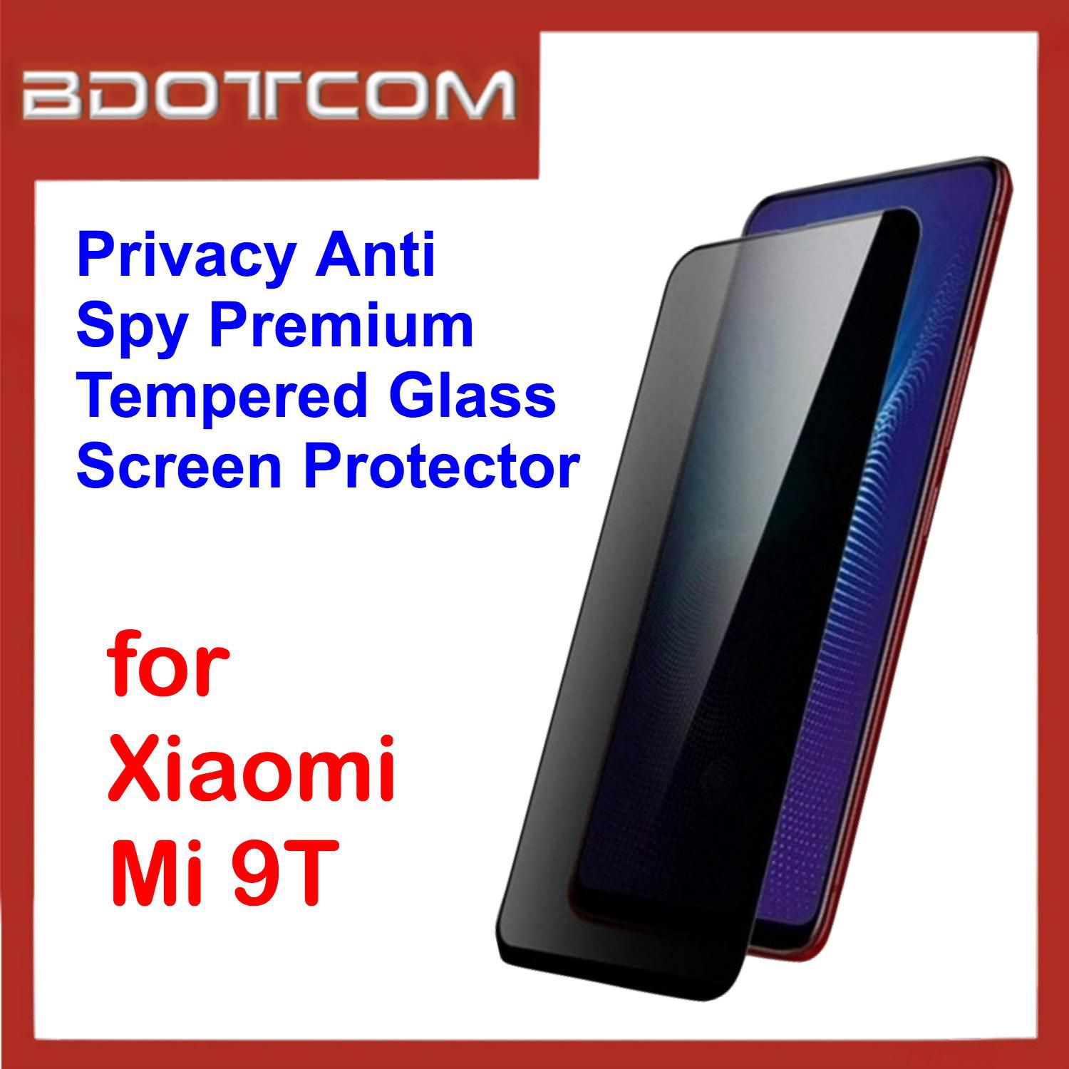 Bdotcom Privacy Anti Spy Premium Tempered Glass Screen for Xiaomi Mi 9T